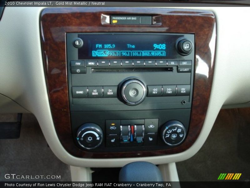 Gold Mist Metallic / Neutral 2010 Chevrolet Impala LT