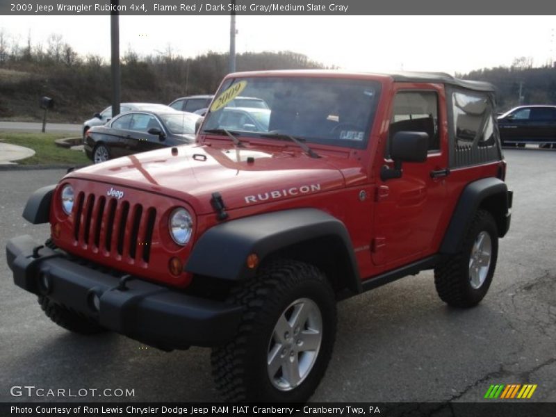 Flame Red / Dark Slate Gray/Medium Slate Gray 2009 Jeep Wrangler Rubicon 4x4