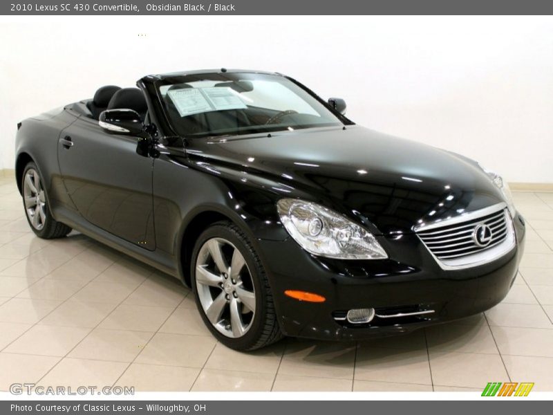 Obsidian Black / Black 2010 Lexus SC 430 Convertible