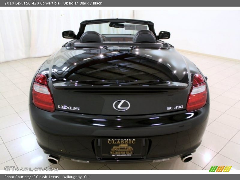 Obsidian Black / Black 2010 Lexus SC 430 Convertible