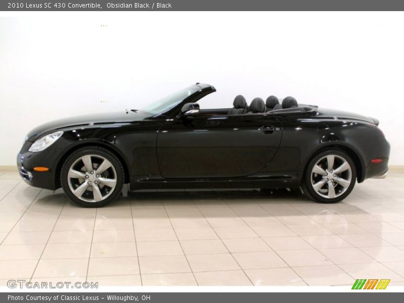 Obsidian Black / Black 2010 Lexus SC 430 Convertible