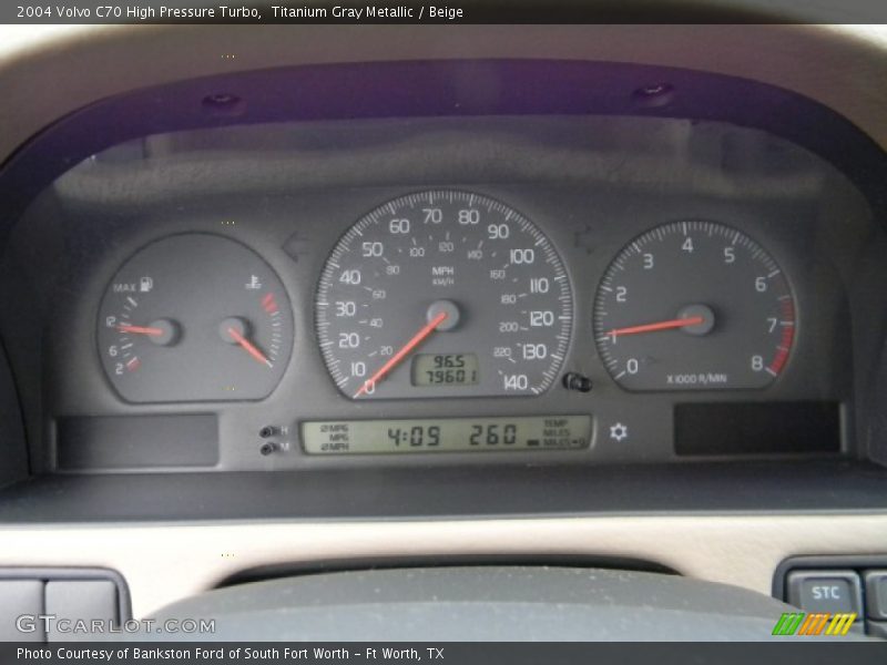  2004 C70 High Pressure Turbo High Pressure Turbo Gauges