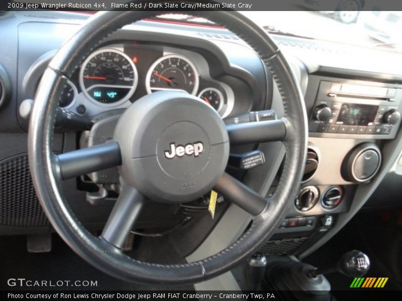 Flame Red / Dark Slate Gray/Medium Slate Gray 2009 Jeep Wrangler Rubicon 4x4