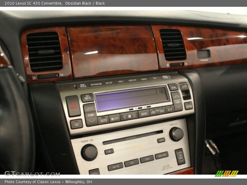 Obsidian Black / Black 2010 Lexus SC 430 Convertible