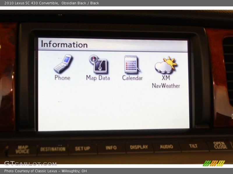 Obsidian Black / Black 2010 Lexus SC 430 Convertible