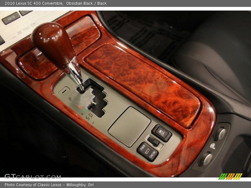 Controls of 2010 SC 430 Convertible