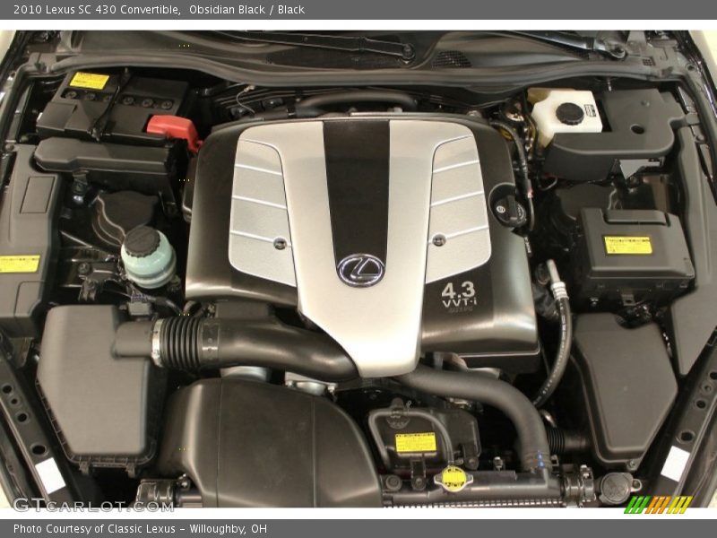  2010 SC 430 Convertible Engine - 4.3 Liter DOHC 32-Valve VVT-i V8