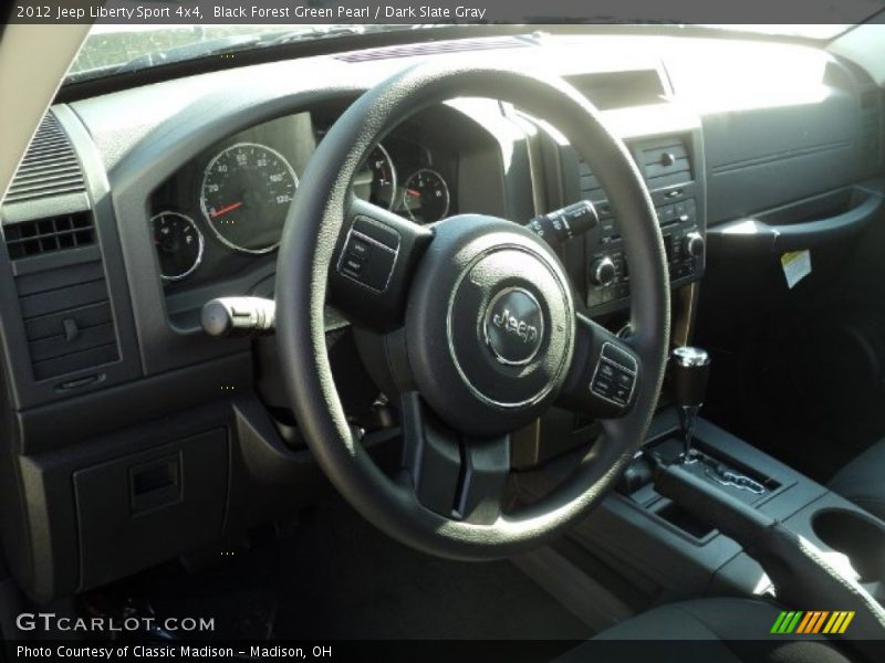 Black Forest Green Pearl / Dark Slate Gray 2012 Jeep Liberty Sport 4x4