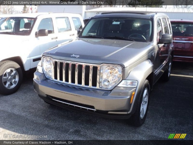 Mineral Gray Metallic / Dark Slate Gray 2012 Jeep Liberty Limited 4x4