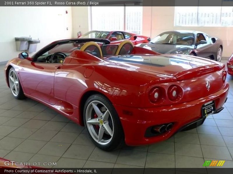 Rosso Corsa (Red) / Beige 2001 Ferrari 360 Spider F1