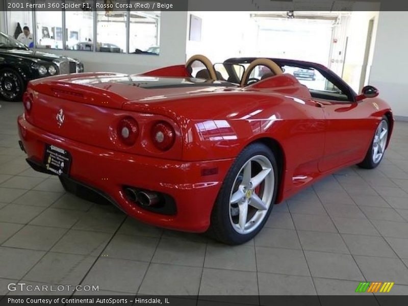 Rosso Corsa (Red) / Beige 2001 Ferrari 360 Spider F1