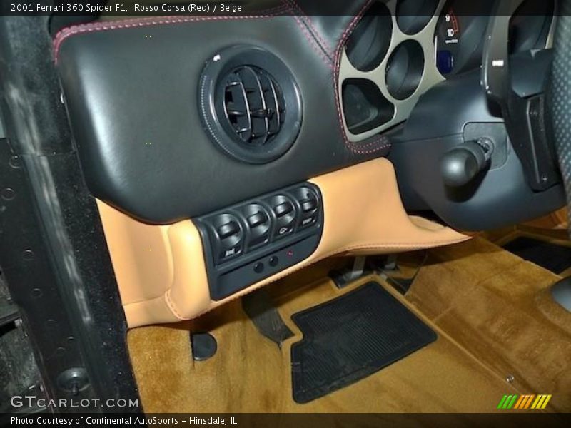 Controls of 2001 360 Spider F1