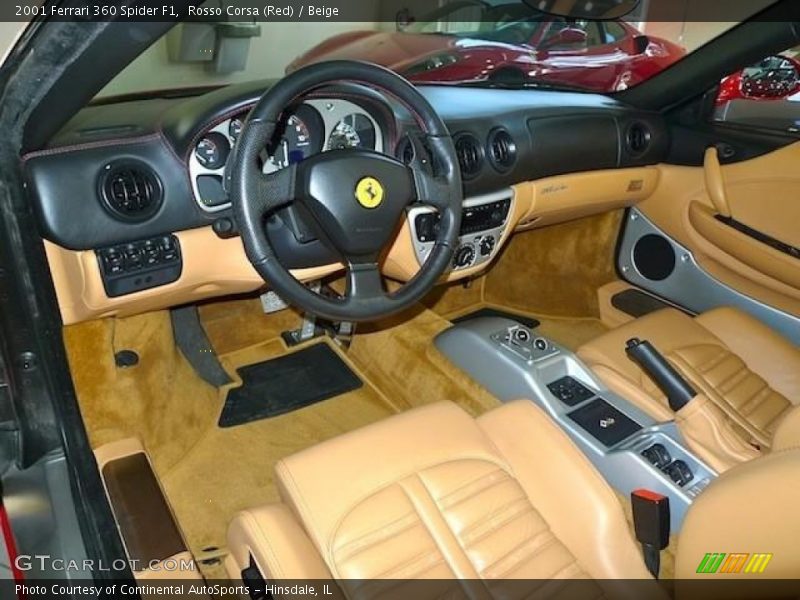 Beige Interior - 2001 360 Spider F1 