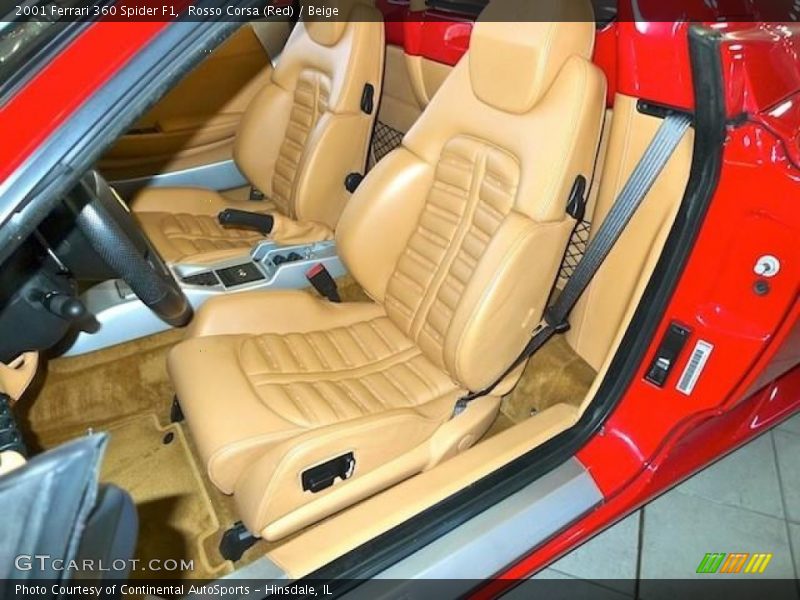  2001 360 Spider F1 Beige Interior