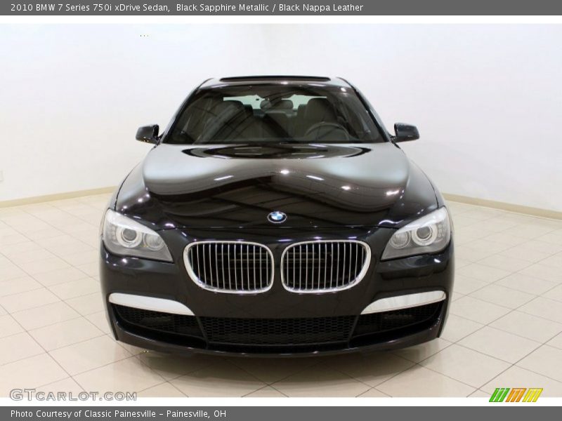 Black Sapphire Metallic / Black Nappa Leather 2010 BMW 7 Series 750i xDrive Sedan