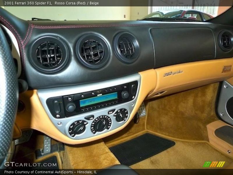 Controls of 2001 360 Spider F1