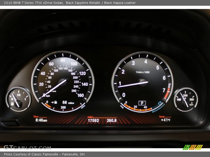  2010 7 Series 750i xDrive Sedan 750i xDrive Sedan Gauges