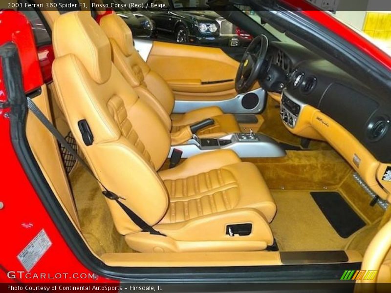  2001 360 Spider F1 Beige Interior