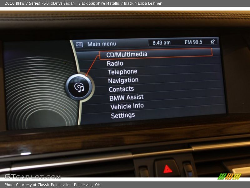 Black Sapphire Metallic / Black Nappa Leather 2010 BMW 7 Series 750i xDrive Sedan