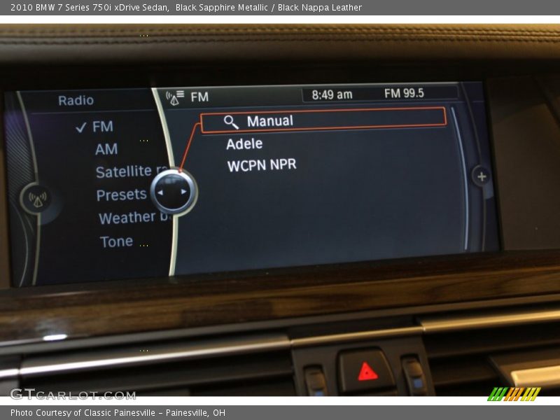 Black Sapphire Metallic / Black Nappa Leather 2010 BMW 7 Series 750i xDrive Sedan