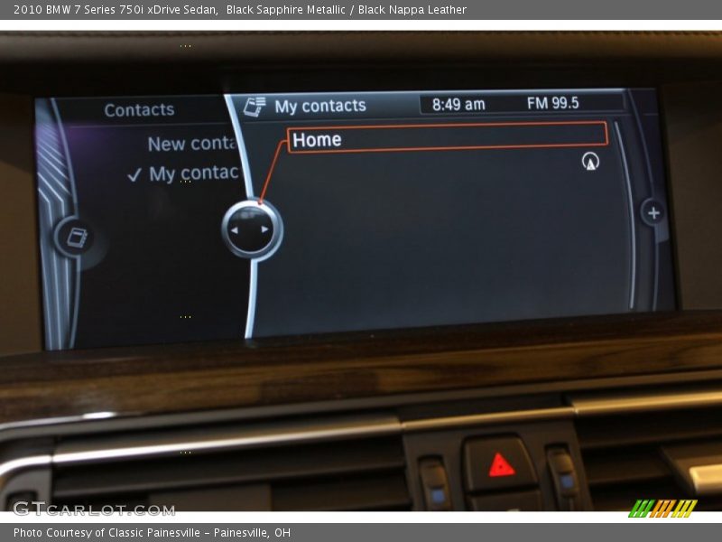 Black Sapphire Metallic / Black Nappa Leather 2010 BMW 7 Series 750i xDrive Sedan