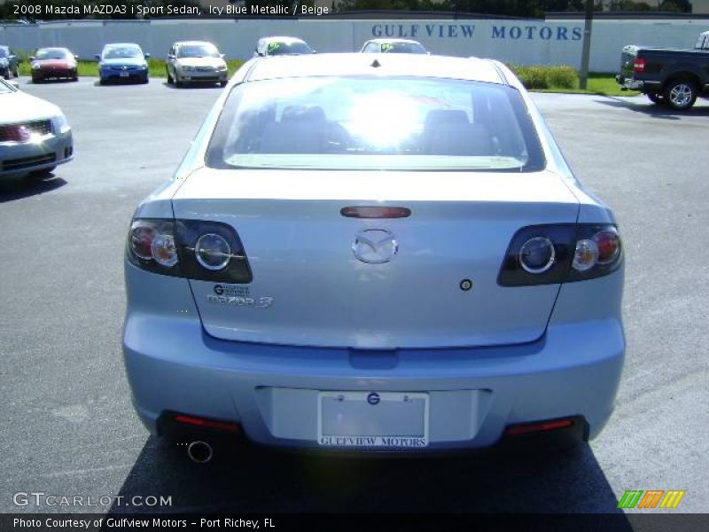 Icy Blue Metallic / Beige 2008 Mazda MAZDA3 i Sport Sedan