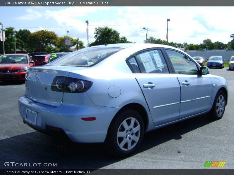 Icy Blue Metallic / Beige 2008 Mazda MAZDA3 i Sport Sedan