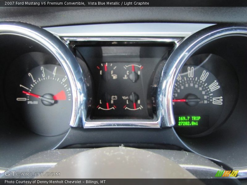 Vista Blue Metallic / Light Graphite 2007 Ford Mustang V6 Premium Convertible