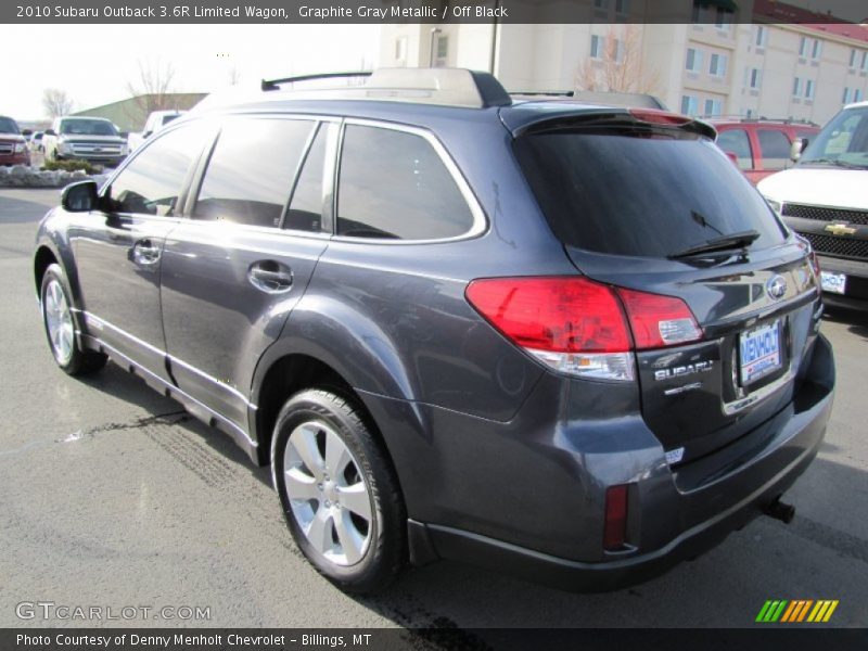 Graphite Gray Metallic / Off Black 2010 Subaru Outback 3.6R Limited Wagon