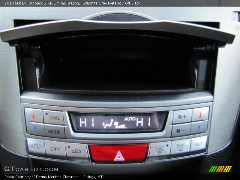 Controls of 2010 Outback 3.6R Limited Wagon