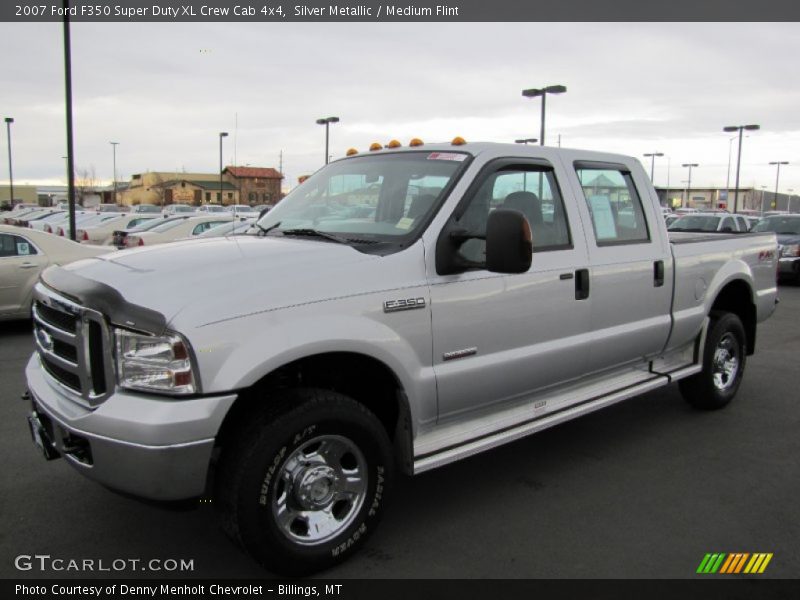Silver Metallic / Medium Flint 2007 Ford F350 Super Duty XL Crew Cab 4x4