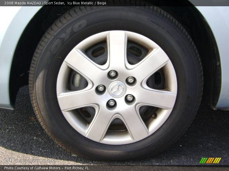Icy Blue Metallic / Beige 2008 Mazda MAZDA3 i Sport Sedan