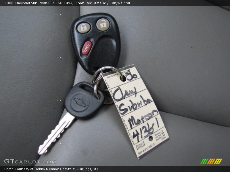 Sport Red Metallic / Tan/Neutral 2006 Chevrolet Suburban LTZ 1500 4x4