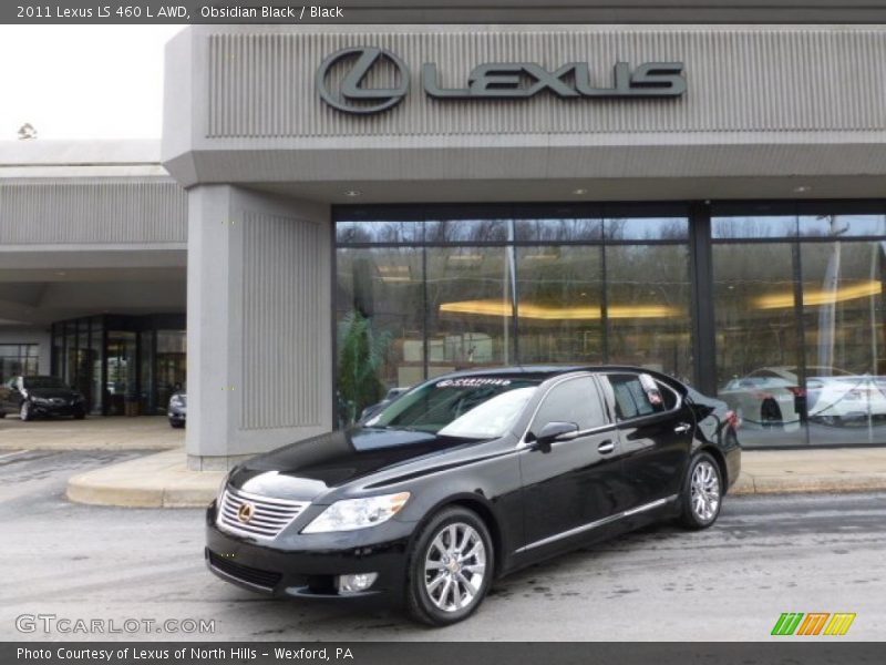 Obsidian Black / Black 2011 Lexus LS 460 L AWD