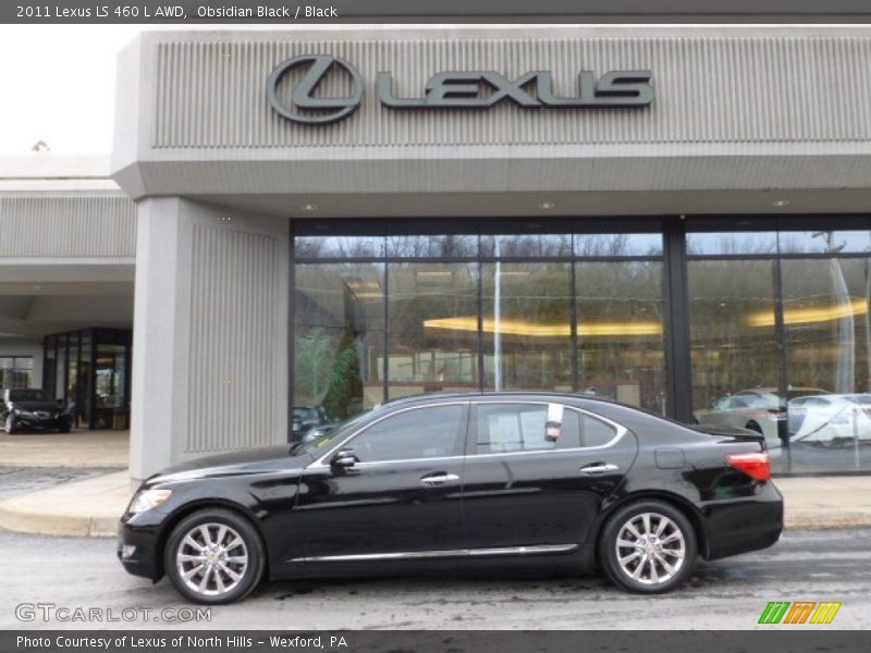 Obsidian Black / Black 2011 Lexus LS 460 L AWD