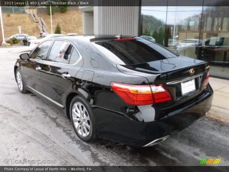 Obsidian Black / Black 2011 Lexus LS 460 L AWD