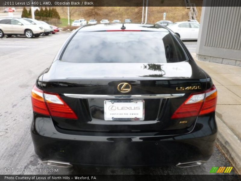 Obsidian Black / Black 2011 Lexus LS 460 L AWD