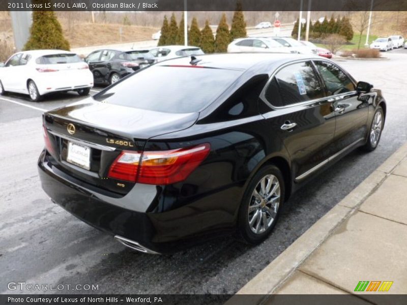 Obsidian Black / Black 2011 Lexus LS 460 L AWD