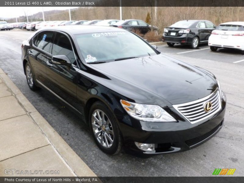 Obsidian Black / Black 2011 Lexus LS 460 L AWD