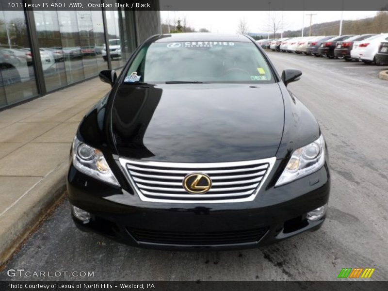 Obsidian Black / Black 2011 Lexus LS 460 L AWD