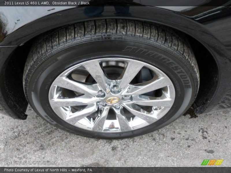 Obsidian Black / Black 2011 Lexus LS 460 L AWD