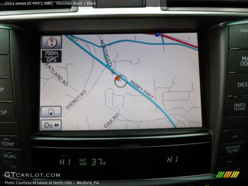 Obsidian Black / Black 2011 Lexus LS 460 L AWD