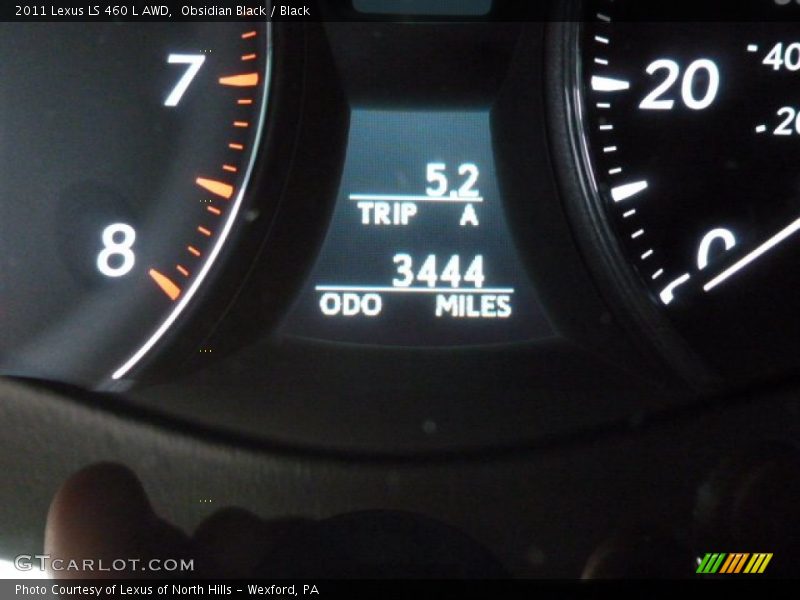 Obsidian Black / Black 2011 Lexus LS 460 L AWD