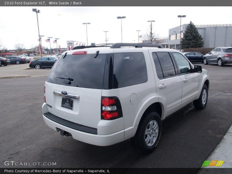 White Suede / Black 2010 Ford Explorer XLT