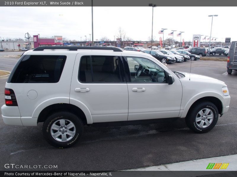 White Suede / Black 2010 Ford Explorer XLT