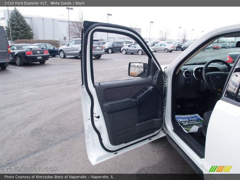 White Suede / Black 2010 Ford Explorer XLT