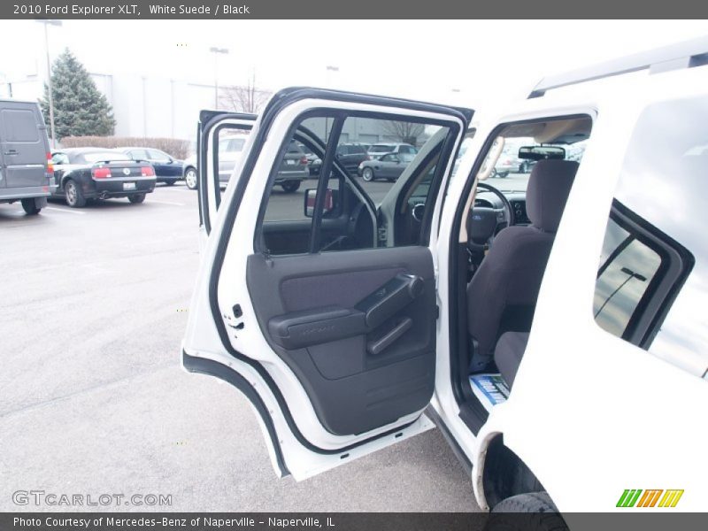 White Suede / Black 2010 Ford Explorer XLT