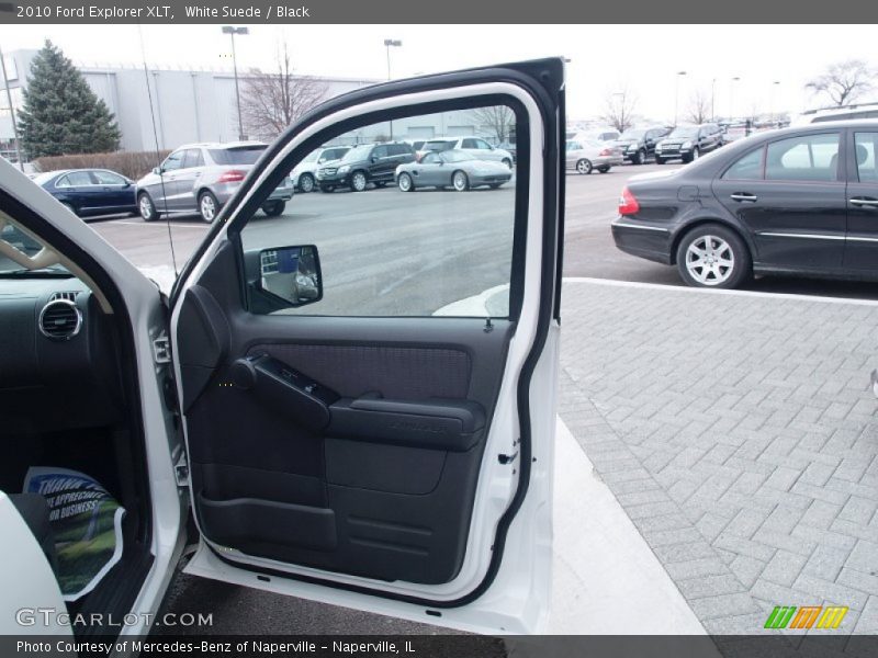White Suede / Black 2010 Ford Explorer XLT
