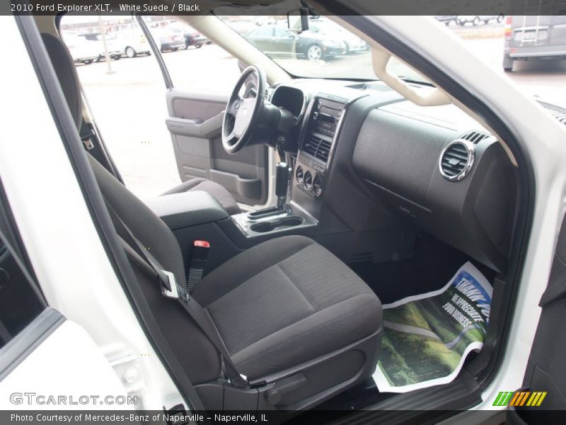 White Suede / Black 2010 Ford Explorer XLT