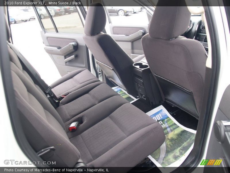 White Suede / Black 2010 Ford Explorer XLT